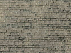 Mur med uregelmæssige sten. Karton. 25 cm x 12,5 cm. Vollmer 46049a.