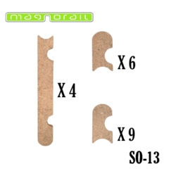 Sporstøtte. 60 cm blandet.