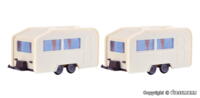 2 campingvogne. L 7 x B 2,5 x H 3 cm. Vollmer 45147.